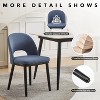 Set of 2/4/6 Modern Upholstered Dining Chairs – 300lb Capacity, Curved Backrest & Sturdy Wood Legs for Kitchen, Cafe, or Living Room - 4 of 4
