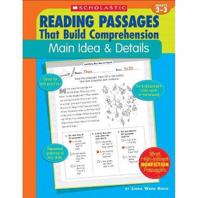 Main Idea & Details - (Reading Passages That Build Comprehension) by  Linda Ward Beech (Paperback)