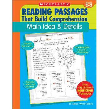 Reading Passages That Build Comprehension: Main Idea and Details Grades 2-3 - by  Linda Beech (Paperback)