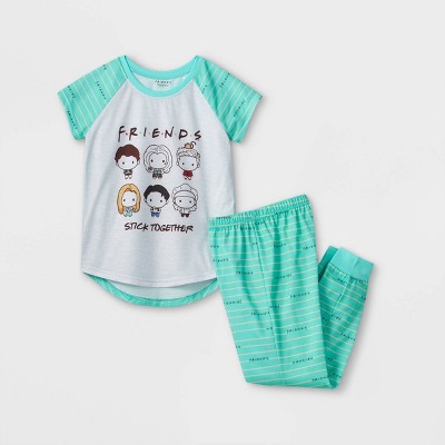 Girls' Friends 2pc Short Sleeve Top And 