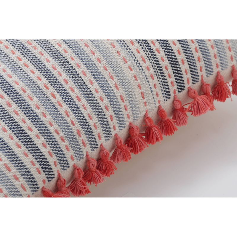 16.5"x16.5" Ombre Coastal Stripe Throw Pillow - Pillow Perfect, 4 of 9