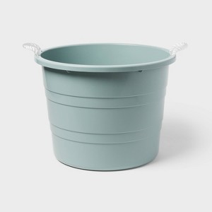 Plastic Kids' Storage Bin with Woven Handles - Pillowfort™ - 1 of 3