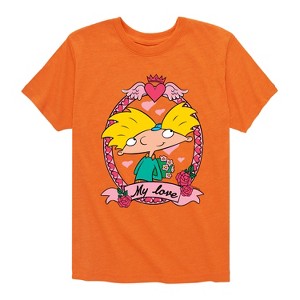 Boys' - Hey Arnold! - Valentine's My Love Short Sleeve Graphic T-Shirt - 1 of 4