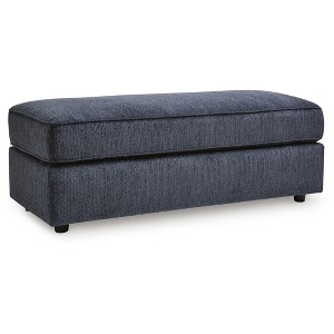 Signature Design by Ashley Albar Place Oversized Accent Ottoman, Cobalt - 1 of 4