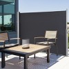Tangkula 118.5"x 63" H Patio Retractable Folding Side Awning Screen Privacy Divider - 2 of 4