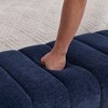 PAGED Modern Upholstered Ottoman Channel Tufted Foot Stool Armless End Of Bed Bench with Wood Frame for Living Room, Entryway - 4 of 4