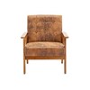 NicBex Accent Chair Set of 2 with Side Table Mid Century Modern Lounge Chair Comfy Chair Arm Chair for Living Room - 3 of 4