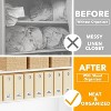8-Pack Bed Sheet Organizers and Storage, Foldable Sheet Organizers for a Linen Closet,Beige - 2 of 4