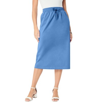 Roaman's Women's Plus Size French Terry Skirt