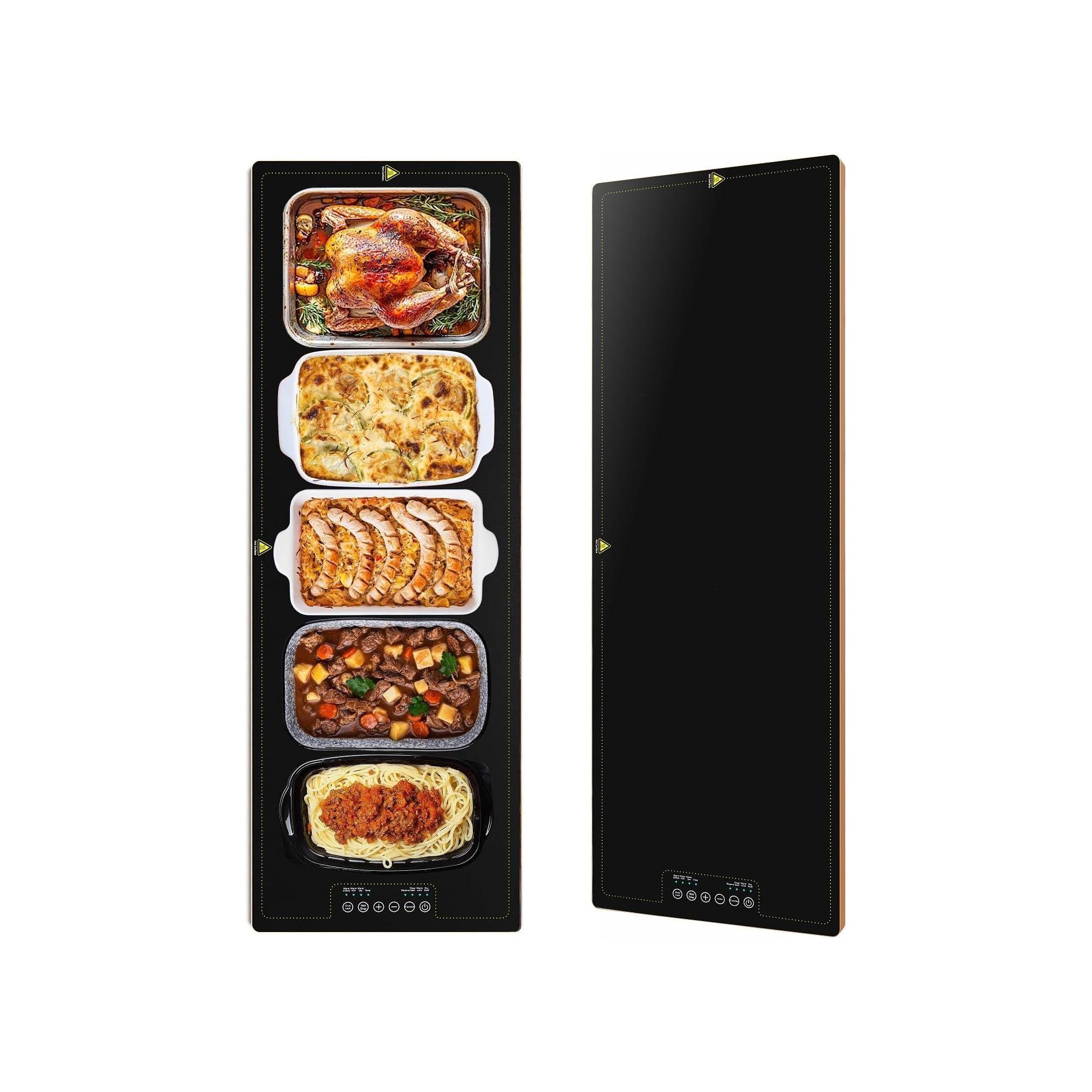 40x14 Inch Electric Warming Trays with Adjustable Temperature (100°F-260°F), Food Warmers for Parties Buffet, Extra-Large Hot Plate for Restaurants