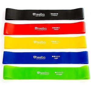Physical Therapy Rubber Resistance Bands with 5 Levels of Resistance, Durable and Long-Lasting, FSA & HSA Eligible, Includes 5 Bands - 1 of 4