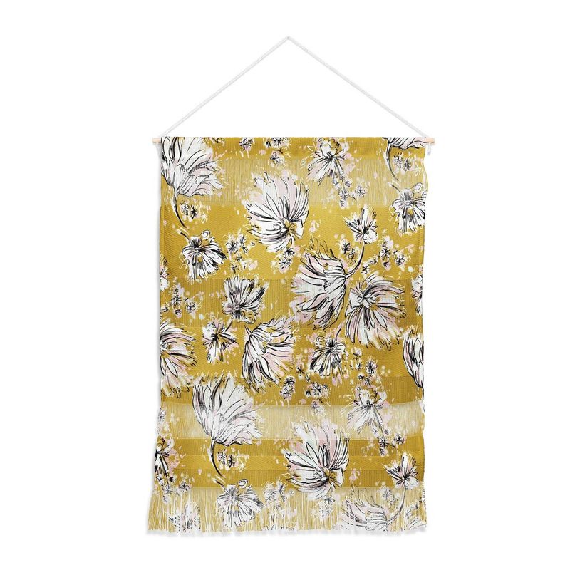 22&#34; x 31.5&#34; Large Pattern State Floral Meadow Fiber Wall Hanging - Deny Designs, 1 of 7