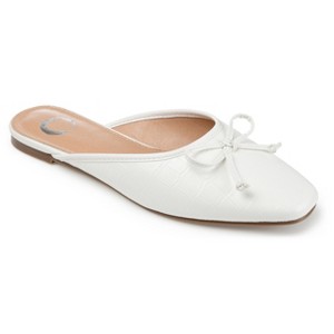 Journee Collection Women's Tammala Slip On Square Toe Mules Flats - 1 of 4