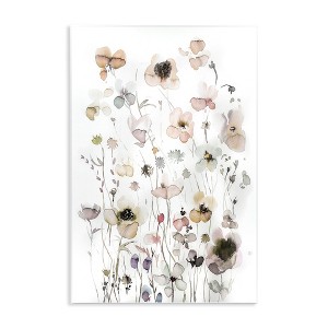 Stupell Industries Soft Cottage Florals Pattern Wall Plaque Art, 10" x 15" - 1 of 4