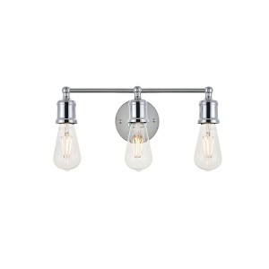 Elegant Lighting Serif 3 light chrome Wall Sconce - 1 of 4