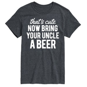 Men's - Instant Message - That's Cute Now Bring Your Uncle A Beer Short Sleeve Graphic T-Shirt - 1 of 4