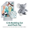 The Peanutshell Wild Kingdom/Safari Adventures Crib Bedding Set and Stuffie Plush Toy - 4 Piece Set - 2 of 4