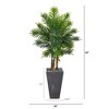 Nearly Natural 63-in Areca Artificial Palm Tree in Cement Planter (Real Touch) - 2 of 4