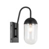 Elegant Lighting Kace 1 light Black and Clear glass wall sconce - 4 of 4
