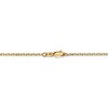 Black Bow Jewelry 1.8mm, 14k Yellow Gold Diamond Cut Solid Cable Chain Necklace - 4 of 4