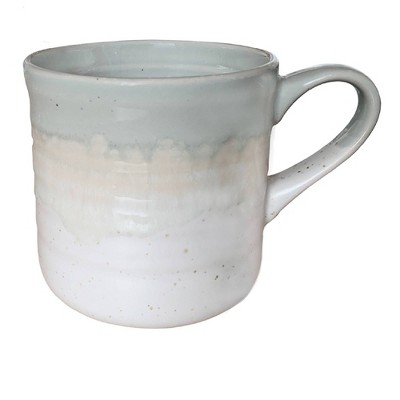 Baum Bros. 16pc Stoneware Hearth Seafoam Dinnerware Set: Solid Round Dishes, Service for 4, Dishwasher-Safe, 5 of 6