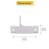 Brixwell 50-603W Sash Lock Without Keeper Type White Finish - 2 of 4