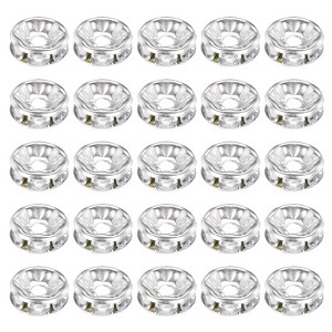 Unique Bargains Durable Sparkling DIY Jewelry Making Spacer Rhinestone Beads 50 Pcs - 1 of 4