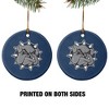 Southwestern Oklahoma State University Primary Logo Porcelain Holiday Christmas Tree Ornament - 2 of 4