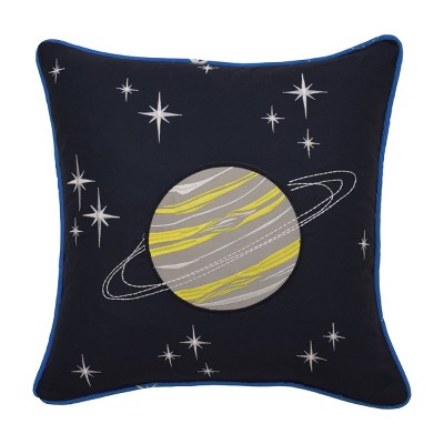 Space Adventure Embroidered Throw Pillow (15"x15") - Waverly Kids