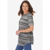 Woman Within Plus Size Notch-Neck Pocket Tee - 4 of 4