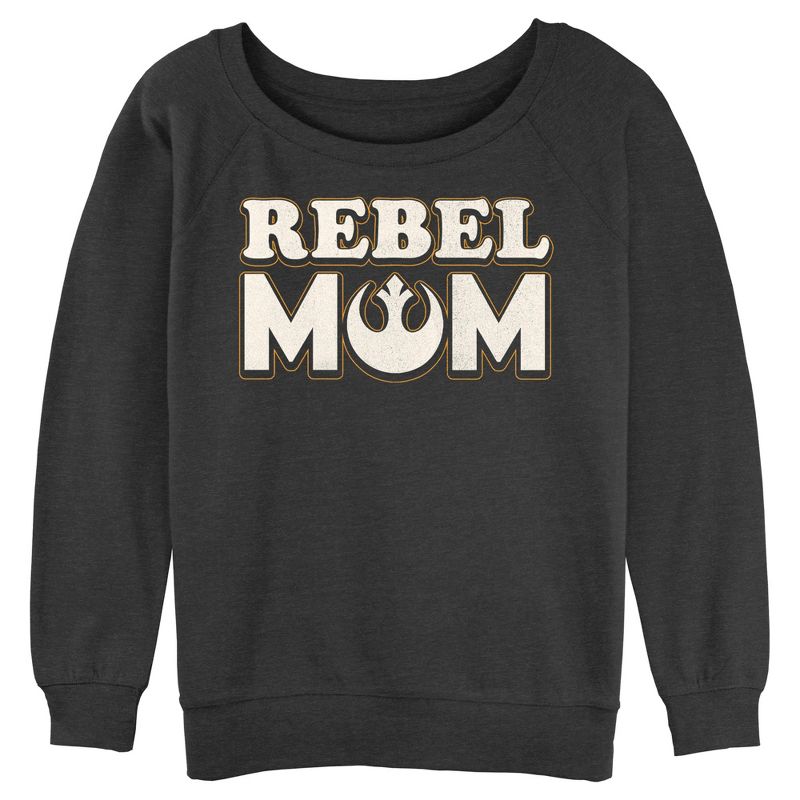 Junior's Women Star Wars Rebel Mom Sweatshirt, 1 of 5