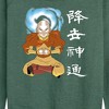 Women's - Avatar: The Last Airbender - Aang Sitting Avatar State Lightweight French Terry Wide Neck Long Sleeve Shirt - 2 of 4