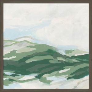 Amanti Art Emerald Foothills II by June Erica Vess Wood Framed Wall Art Print - 1 of 4
