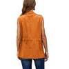 Imily Bela Women's Casual Military Utility Vest Lightweight Sleeveless Drawstring Jackets with Pockets - 4 of 4