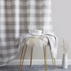 HLC.ME Hilltop Buffalo Check Textured Light Filtering Grommet Lightweight Window Curtain Panels - Set of 2 - 4 of 4