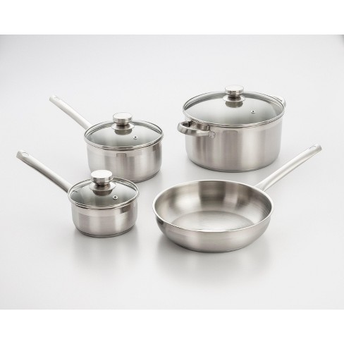 Cuisinart Classic 4pc Stainless Steel Saucepan Set (1.5qt & 3qt) - 83-4 :  Target