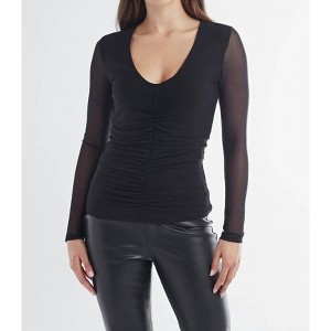 Women's Ruched Top - red haute - 1 of 2