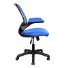 Office Chair with Mesh Back Flip-Up Arms and Tilt Tension Control for Home Office Workspace -3irtyhousy - 3 of 4