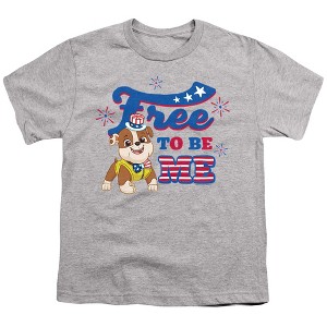 Boys' Paw Patrol Rubble Free To Be Me 4th Of July T-Shirt - 1 of 4