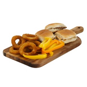 MegaChef 11.5 Inch Acacia Wood Charcuterie Cheese Board - 1 of 4