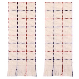 REGALWOVEN Kitchen Hotel Spa Cotton Soft Absorbent Farmhouse Decorative Hand Towel 13" x 29" 2 Pcs - 1 of 4