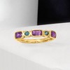 Ross-Simons 0.70 ct. t.w. Amethyst and .10 ct. t.w. London Blue Topaz Ring in 14kt Yellow Gold - 4 of 4
