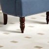 Bestier 31 in. Wide Refined Comfort Upholstered Arm Accent Chair With Nail-head Trim and Gourd-shaped Leg - 3 of 4