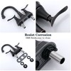 Munora 2-Handle 4-Inch Oil Rubbed Bronze Bathroom Faucet with Pop-up Drain and Supply Hoses - 3 of 4