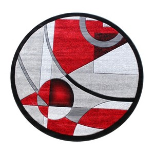 Masada Rugs Sophia Collection Area Rug with Hand Sculpted Abstract Geometric Pattern - 1 of 4