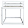 NicBex Twin over Twin Bunk Bed Wooden Bed Frame Low Height Design with Ladder and Full Length Guardrail, No Box Spring Required - 4 of 4