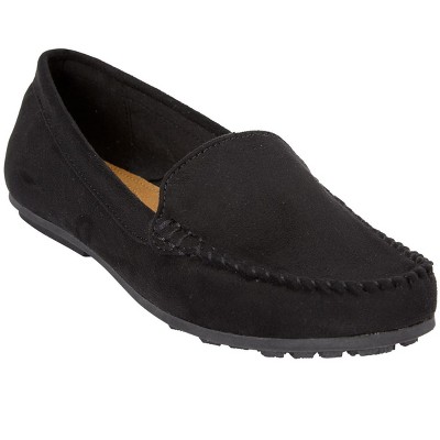 Comfortview Women's Wide Width The Milena Slip On Flat - 7 M, Black ...