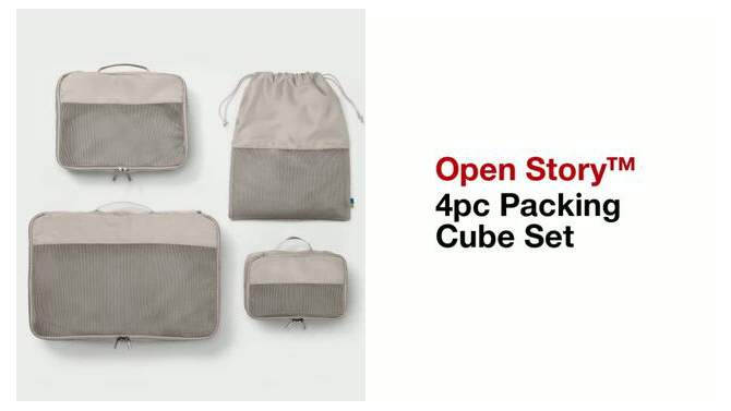 4pc Packing Cube Set - Open Story™, 2 of 7, play video