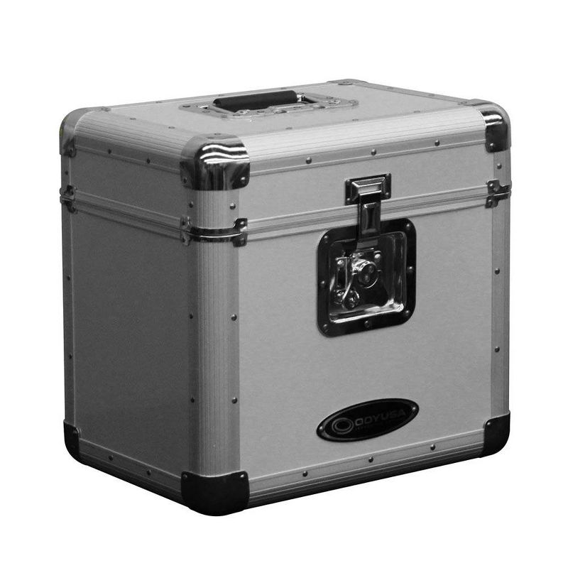 Odyssey KROM Stacking Transport Case for 70, 12 Inch Vinyl LPs, Silver (2 Pack), 5 of 7