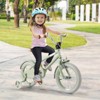 Infans 14" Kids Bike w/Adjustable Saddle Handlebar Removable Training Wheels Handbrake - 4 of 4
